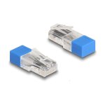 RJ45 Stecker mit Abschlusswiderstand 120 Ohm blau