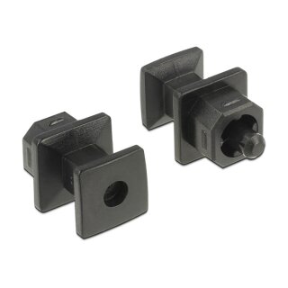 Staubschutz für TOSLINK Buchse mit Griff 10 Stück schwarz