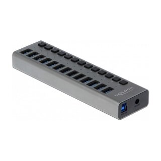 Externer USB 5 Gbps Hub mit 13 Ports + Schalter