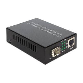 Medienkonverter 10/100/1000Base-T zu SFP