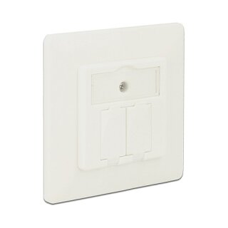 Keystone Anschlussdose 2 Port kompakt