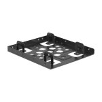 Aluminium Einbaurahmen 2 x 2.5? zu 3.5? schwarz