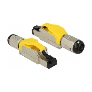 RJ45 Stecker feldkonfektionierbar Cat.6A Metall