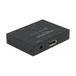 DisplayPort 2 - 1 Umschalter bidirektional 8K 30 Hz