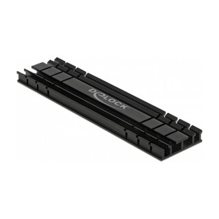 Kühlkörper flach 100 mm für M.2 Modul schwarz