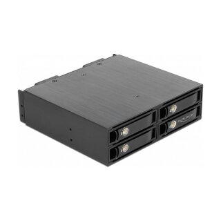 5.25? Wechselrahmen für 4 x 2.5? U.2 NVMe SSD mit abschließbaren Trays