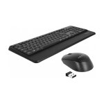 USB Tastatur und Maus Set 2,4 GHz kabellos schwarz...