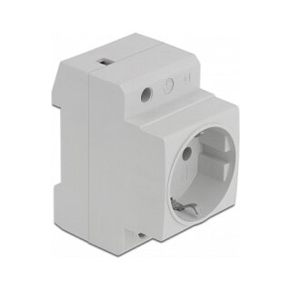 Schutzkontakt-Steckdose für Hutschienenmontage 5 Stück