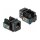 Keystone Modul RJ12 Buchse > LSA Cat.3 UTP schwarz