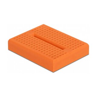 Experimentier-Mini Steckbrett 170 Kontakte orange