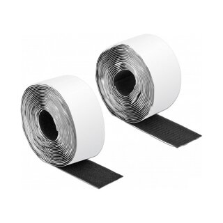 Klettband selbstklebend mit Haft- und Flauschband L 5 m x B 50 mm schwarz