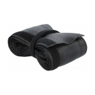 Geflechtschlauch mit Klettverschluss 5 m x 32 mm schwarz