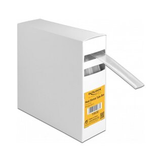 Schrumpfschlauch Box, Schrumpfungsrate 2:1, 7 m x 16 mm transparent