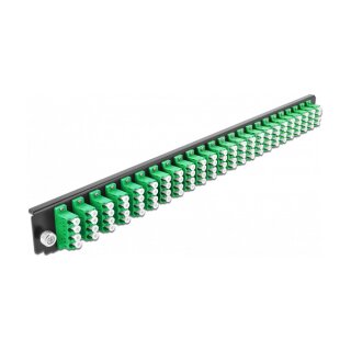 19? LWL Spleißbox Frontblende 24 Port LC Quad grün