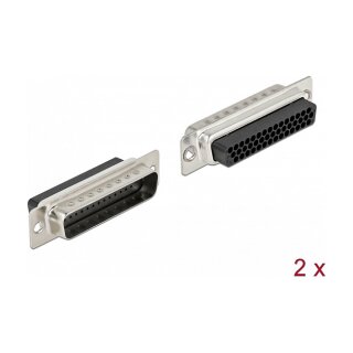 D-Sub HD 44 Pin Crimp Stecker, Metall, 2 Stück
