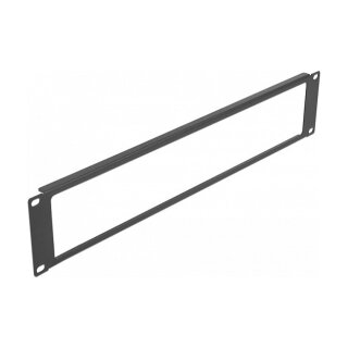 19" Netzwerkschrank Panel mit Öffnung 2 HE schwarz