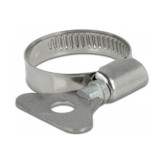 Schlauchschelle mit Flügelmutter 22 - 32 mm 10 Stück Metall