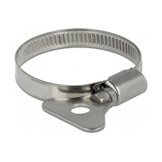 Schlauchschelle mit Flügelmutter 32 - 50 mm 10 Stück Metall