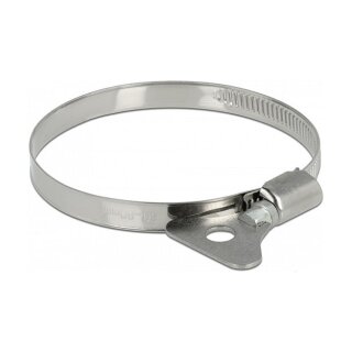 Schlauchschelle mit Flügelmutter 60 - 80 mm 10 Stück Metall