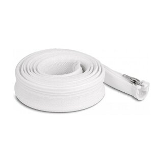 Geflechtschlauch mit Reißverschluss hitzebeständig 2 m x 30 mm weiß