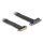 Riser Karte PCI Express x4 Stecker zu x4 Slot 90° gewinkelt mit Kabel 60 cm