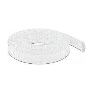 Geflechtschlauch dehnbar 10 m x 25 mm weiß