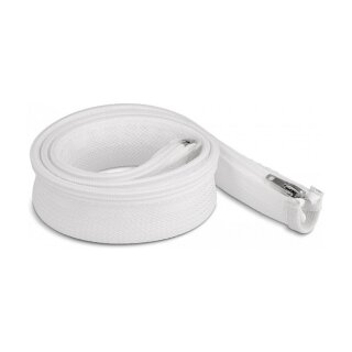 Geflechtschlauch mit Reißverschluss hitzebeständig 1 m x 30 mm weiß