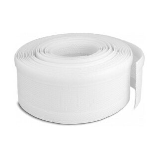 Geflechtschlauch mit Klettverschluss 10 m x 32 mm weiß