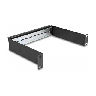 10? Hutschienenpanel 1 HE schwarz