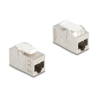 Keystone Modul Kupplung RJ45 Buchse zu RJ45 Buchse Cat.6A geschirmt