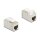 Keystone Modul Kupplung RJ45 Buchse zu RJ45 Buchse Cat.6A geschirmt