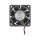 Axiallüfter 12 V DC, 60 x 60 x 25 mm schwarz