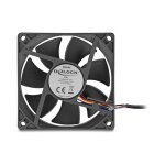 Axiallüfter 24 V DC, 80 x 80 x 25 mm schwarz