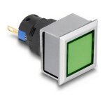 16 mm Kunststoff Signallampe grün / Lötversion...