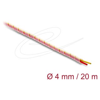 Spiralschlauch Silikon 4 mm Durchmesser 20 m transparent