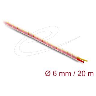 Spiralschlauch Silikon 6 mm Durchmesser 20 m transparent