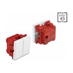Easy 45 Wippschalter 2fach 45 x 45 mm, weiß