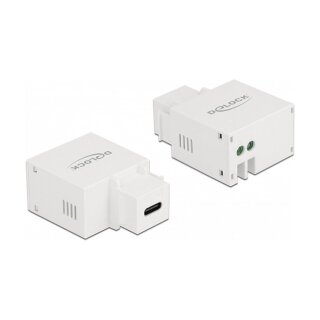 Keystone Modul mit USB Type-C™ Ladebuchse 2,1 A weiß