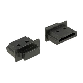 Staubschutz für HDMI-A Buchse mit Griff 10 Stück schwarz