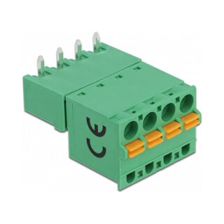 Terminalblock Set für Platine 4 Pin 5,08 mm Rastermaß horizontal