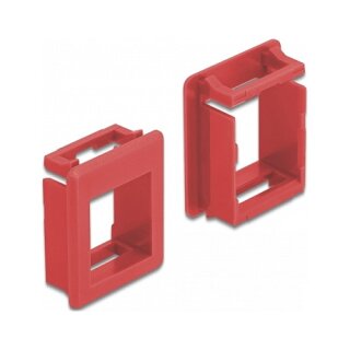 Keystone Halterung für Gehäuse 4 Stück rot