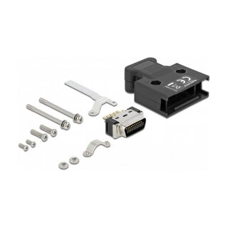 MDR Stecker 20 Pin Lötanschluss mit Gehäuse