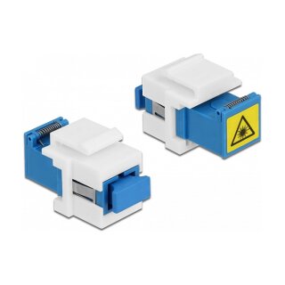 Keystone Modul SC Simplex Buchse zu SC Simplex Buchse mit Laserschutzklappe innen