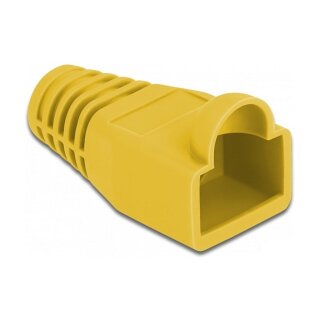 Knickschutztülle für RJ45 Stecker gelb 20 Stück