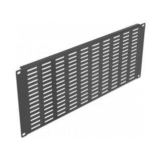 19? Netzwerkschrank Panel mit Lüftungsschlitzen horizontal 4 HE schwarz