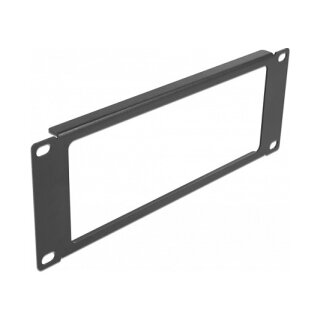 10? Netzwerkschrank Panel mit Öffnung 2 HE schwarz