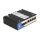 Industrie Gigabit Ethernet Switch 4 Port RJ45 2 Port SFP für Hutschiene
