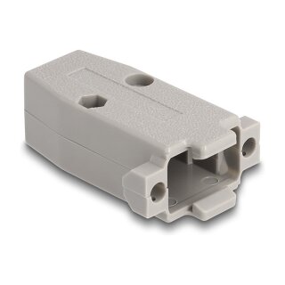 Gehäuse für D-Sub 9 Pin Stecker / Buchse mit Gummidichtungen