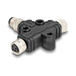 M8 T-Splitter A-kodiert 4 Pin 1 x Stecker zu 2 x Buchse...