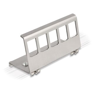 Keystone Metall Halterung 5 Port für Hutschiene